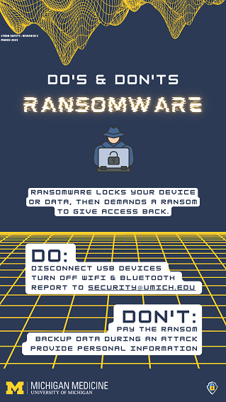 RANSOMWARE DO'S & DONT'S! poster